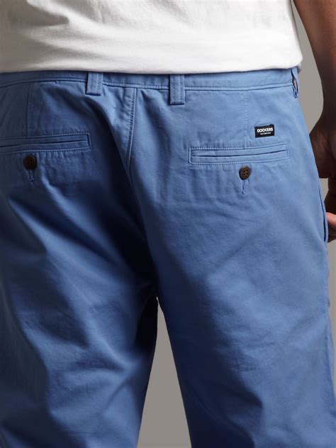 bright blue men's chinos.